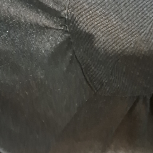 Charcol A-Line Knee-Length Sweater Dress. Plastic Island size Md Partial Ribbing - Picture 9 of 11